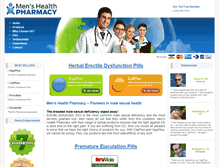 Tablet Screenshot of mens-health-pharmacy.com